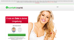 Desktop Screenshot of kontaktmarkt.net