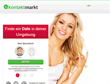 Tablet Screenshot of kontaktmarkt.net